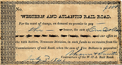 $1 W&A Rhone Smith repair scrip T-3